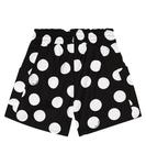 Хлопковые шорты в горошек Monnalisa, черный - фото 4