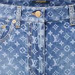 Джинсовые шорты Monogram LOUIS VUITTON, синий - фото 8