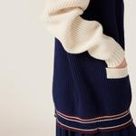 Ребристый вязаный кардиган MIU MIU, синий - фото 7