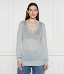 Свитер Michael Kors с добавлением шелка, серый - фото