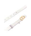 Кожаный двусторонний ремень Twinset, лавандовый - фото 4