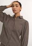 Блузка на пуговицах Kaffe, коричневый - фото 4