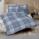 Постельное белье Biber Pure 135x200 см + 80x80 см синее Kaeppel - фото