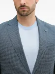 Однобортный пиджак Janson в клетку BOSS, синий - фото 4