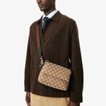 Сумка кросс-боди Gucci Web Canvas, бежевый - фото 2