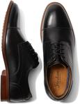 Оксфорды Rucci Cap Toe Oxford Florsheim, цвет Black Smooth - фото