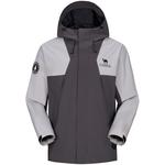 QIE Унисекс ветровка с капюшоном, Ink Gray/Space Gray[Triple Combo]730B - фото 8