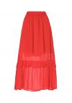 Юбка faina, красный - фото