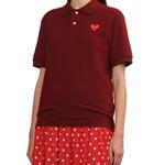 Унисекс поло CDG Play, темно-красный - фото 9