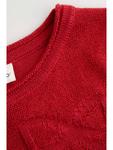 красный вязаный свитер Coccodrillo - фото 3