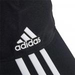 Бейсболка adidas AeroReady 3 Stripes, черный - фото 3