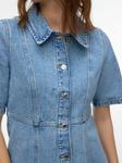 VERO MODA Платье-рубашка 'VMDaisy' в синем дениме - фото 6