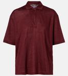 Рубашка-поло из льна Gargano Loro Piana, Deep Maroon - фото