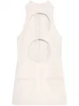 Платье мини без рукавов Courrèges, нейтральный - фото