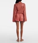 Полосатые шорты из ламе Oséree, Pink Multicolor - фото 3