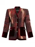 Шелковый жакет Roberto Cavalli, красный - фото