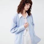 ELLE Рубашка Women's Blue Lapel - фото 6
