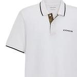 Рубашка поло мужская белая Coach, белый - фото 5