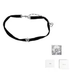 DIOR Кристальное ожерелье женское черное - фото