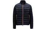 Пуховик мужской темно-синий Moncler - фото