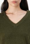 Джемпер Vero Moda VMILSE V NECK PULLOVER, Grape Leaf/Mottled Dark Green - фото 6