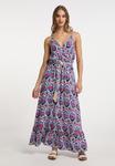 Платье IZIA Maxi Mit Allover Print, синий - фото 2