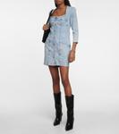 Джинсовое мини-платье Vona Isabel Marant, светло-синий - фото 2