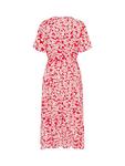 Beathe платье миди с цветочным принтом KAFFE, Red/Multi - фото 5