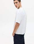 Футболка Pull&Bear Boxy белого цвета - фото 3