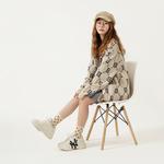 MLB Бейс лого джемпер Unisex бежевый - фото 5