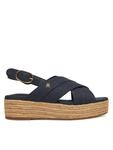 Эспадрильи Denim Espadrille Platform Sandal FW0FW08669 Tommy Hilfiger, синий - фото