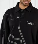 Джемпер с капюшоном Relaxed fit Hugo, черный - фото 4