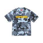 Топ Supreme Collegiate Appliqué Short-Sleeve Top 'Blue Camo' - фото