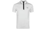 Zip Placket Stretch Slim Fit Polo Shirt HUGO BOSS, белый - фото