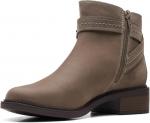 Женские ботильоны Clarks Maye с ремешком, Dark Taupe Leather - фото 5