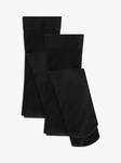 Детские колготки John Lewis из смесовой шерсти, 2 шт., черные - фото