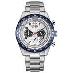 CITIZEN Часы FUTURE FORCE Series Light Powered Quartz Movement Stainless Steel Strap Watch Men's Watch White Dial - фото