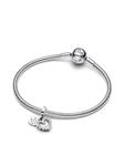 Шарм Pandora Sparkling Heart Double Dangle Charm, стерлинговое серебро - фото 5