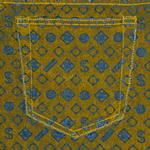 Джинсы Supreme Flocked Loose Fit Jean, Mustard - фото 3