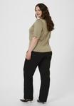 Футболка Kaffe Curve Basic T-shirt, Morel/Light Brown - фото 4