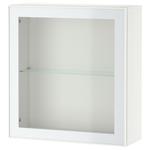 Комбинация настенного шкафа Ikea Bestå, 60x22x64 см, белый / белый / светло-зеленый - фото