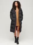 Удлиненный пуховик с капюшоном Superdry, черный - фото 4