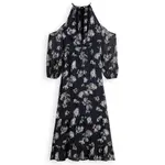 Платье Scotch & Soda Fil Coupe Open Shoulder long, синий - фото 4