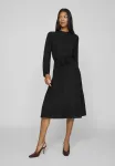 Платье-Миди в форме витрины, вязаное платье Vila, Black - фото 2