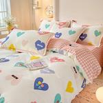 Yalu Комплект постельного белья, 4 предмета, простыня, пододеяльник 200x230 см - фото 9