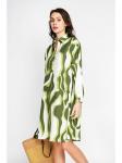 Платье до колена ASSUILI, белый/зеленый - фото 2