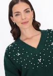 Джемпер usha Jumper, Dark Green Melange/Mottled Dark Green - фото 4