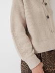 Ребристый массивный кардиган HUSH, Beige - фото 5
