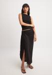 Юбка с запахом NA-KD, черный - фото 2
