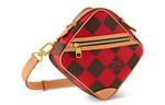 LOUIS VUITTON Шахматный мессенджер Damier Pop Red - фото 2